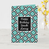 Modernes Personalisiertes Happy Birthday Uncle Karte (Gelbe Blume)