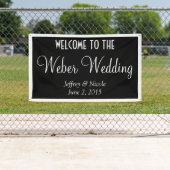 Modernes Personalisiertes Hochzeitsbanner Banner (Insitu)