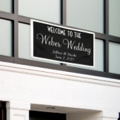 Modernes Personalisiertes Hochzeitsbanner Banner (Äußeres Gebäude)