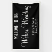 Modernes Personalisiertes Hochzeitsbanner Banner (Vertikal)