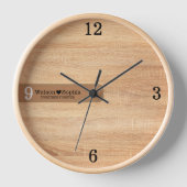 Modernes, Personalisiertes Hochzeitskuppel Name Ho Uhr (Vorderseite)