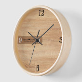 Modernes, Personalisiertes Hochzeitskuppel Name Ho Uhr (Winkel)