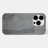 Modernes, personalisiertes Holz Case-Mate iPhone Hülle (Rückseite (Horizontal))