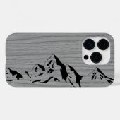 Modernes, personalisiertes Holz Case-Mate iPhone Hülle (Rückseite (Horizontal))