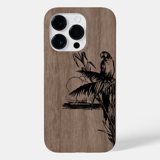 Modernes, personalisiertes Holz Case-Mate iPhone Hülle (Rückseite)
