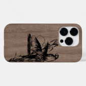 Modernes, personalisiertes Holz Case-Mate iPhone Hülle (Rückseite (Horizontal))