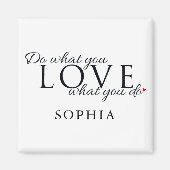 Modernes Personalisiertes inspirierendes Zitat Magnet (Vorne)