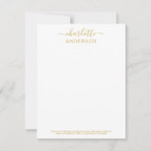 Modernes Personalisiertes Kalligraphie-Unternehmen Mitteilungskarte (Vorderseite)