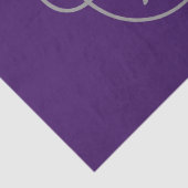 Modernes Personalisiertes, klassisches Silbermaul Seidenpapier (Detail)