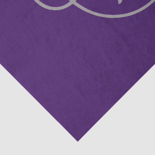 Modernes Personalisiertes, klassisches Silbermaul Seidenpapier (Detail)