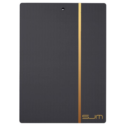 Modernes personalisiertes kleines klemmbrett (Rückseite)