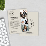 Modernes Personalisiertes Logo-Geschäft Flyer<br><div class="desc">Mit diesem modernen, personalisierten Business Flyer, der in einem raffinierten, neutralen Ton entworfen wurde, machen Sie einen bleibenden Eindruck. Mit Platz für Ihr individuelles Logo, drei Fotos und personalisiertem Text ist dieser Flyer der perfekte Ort, um Ihre Markenidentität zu zeigen. Ob es sich um die Förderung von Dienstleistungen, Produkten oder...</div>
