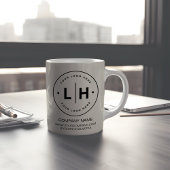 Modernes Personalisiertes Logo-Geschäft Kaffeetasse