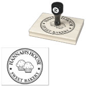 Modernes personalisiertes Logo Gummistempel (Stempel)