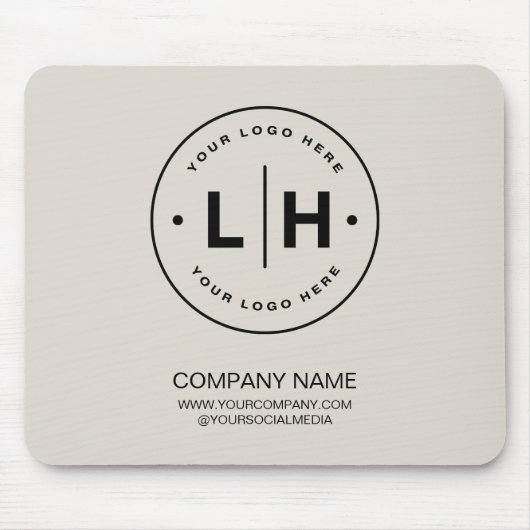 Modernes Personalisiertes Logo Mousepad (Vorne)