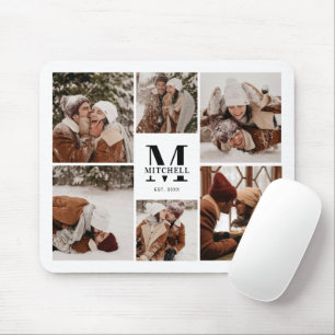 Modernes Personalisiertes Monogramm-Geschenk für d Mousepad
