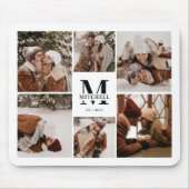 Modernes Personalisiertes Monogramm-Geschenk für d Mousepad (Vorne)