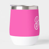 Modernes, Personalisiertes Monogramm mit Hot Pink (Rechts)