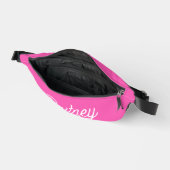 Modernes, Personalisiertes Monogramm mit Hot Pink Bauchtasche (Offen)