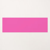 Modernes, Personalisiertes Monogramm mit Hot Pink Yogamatte (Rückseite (Horizontal))