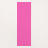 Modernes, Personalisiertes Monogramm mit Hot Pink  Yogamatte (Rückseite)