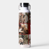 Modernes Personalisiertes Monogramm und Fotolage Trinkflasche (Vorne)