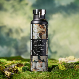 Modernes, Personalisiertes Monogramm- und Fotoleit Trinkflasche
