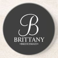 Modernes Personalisiertes Monogramm und Name Bride