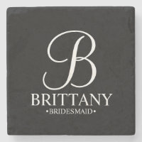 Modernes Personalisiertes Monogramm und Name Bride