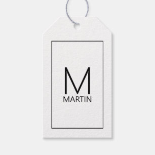 Modernes Personalisiertes Monogramm und Name Geschenkanhänger