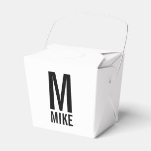 Modernes Personalisiertes Monogramm und Name Geschenkschachtel