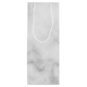 Modernes Personalisiertes Monogramm und Name Geschenktüte Für Weinflaschen (Rückseite)