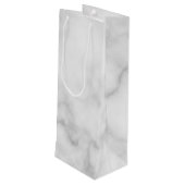 Modernes Personalisiertes Monogramm und Name Geschenktüte Für Weinflaschen (Rückseite Schrägansicht)