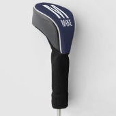 Modernes Personalisiertes Monogramm und Name Golf Headcover (angewinkelt)