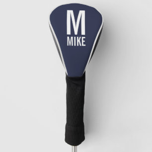 Modernes Personalisiertes Monogramm und Name Golf Headcover