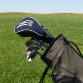Modernes Personalisiertes Monogramm und Name Golf Headcover (In SItu)