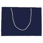 Modernes Personalisiertes Monogramm und Name Große Geschenktüte (Rückseite)