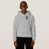 Modernes Personalisiertes Monogramm und Name Hoodie (Vorne ganz)