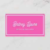 Modernes Personalisiertes Monogramm und Name Hot P Visitenkarte (Vorderseite)