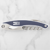 Modernes Personalisiertes Monogramm und Name Kelln Kellnermesser (Vorderseite)