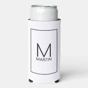 Modernes Personalisiertes Monogramm und Name könne Selters Dosenkühler