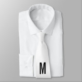 Modernes Personalisiertes Monogramm und Name Krawatte (Gebunden)