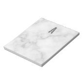 Modernes, Personalisiertes Monogramm und Name Note Notizblock (Rotiert)