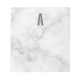 Modernes, Personalisiertes Monogramm und Name Note Notizblock