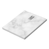 Modernes, Personalisiertes Monogramm und Name Note Notizblock (Rotiert)