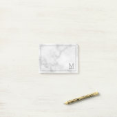 Modernes Personalisiertes Monogramm und Name Notep Post-it Klebezettel (Auf Schreibtisch)