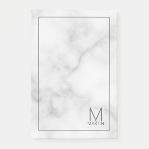 Modernes Personalisiertes Monogramm und Name Notep Post-it Klebezettel
