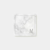 Modernes Personalisiertes Monogramm und Name Notep Post-it Klebezettel (Vorderseite)