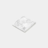 Modernes Personalisiertes Monogramm und Name Notep Post-it Klebezettel (angewinkelt)