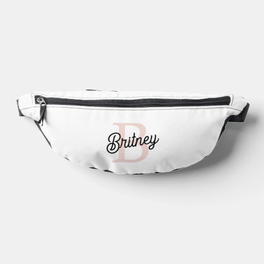 Modernes Personalisiertes Monogramm und Name Paste Bauchtasche (Ablage )